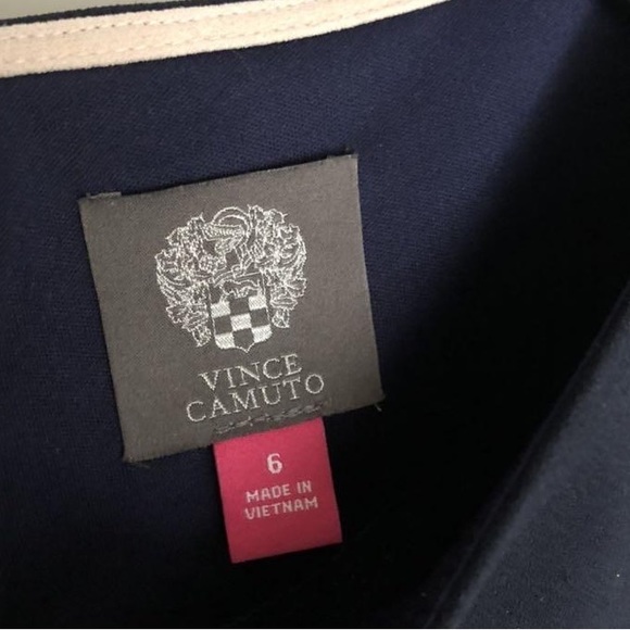 Vince Camuto Colour Block Navy and Nude dress, size 6 - Picture 3 of 3